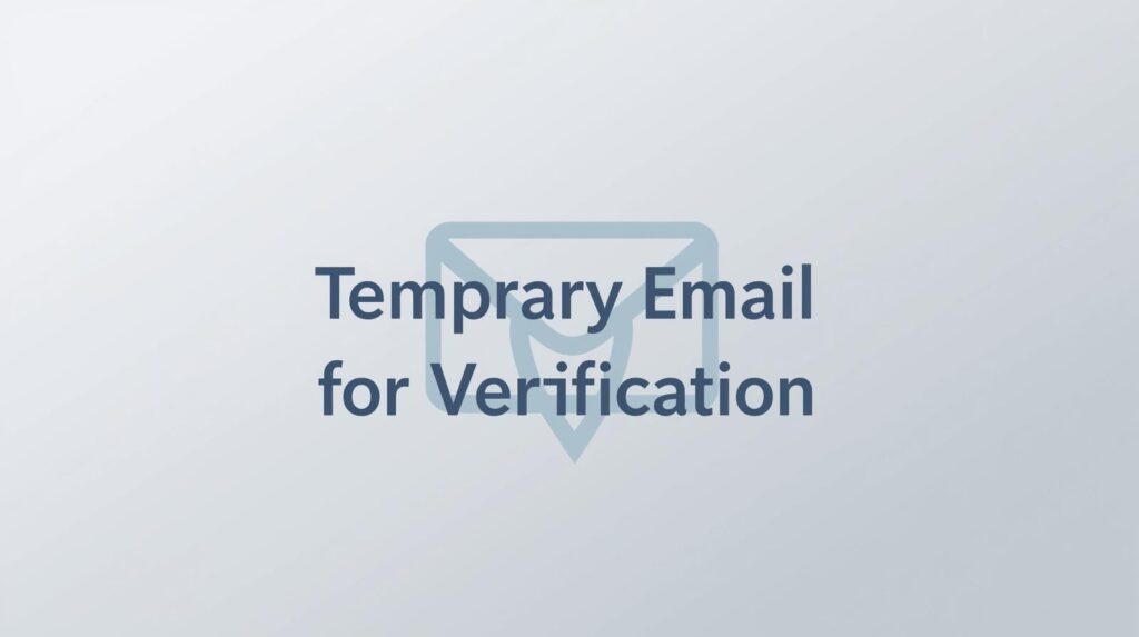Temporary Email for Verification