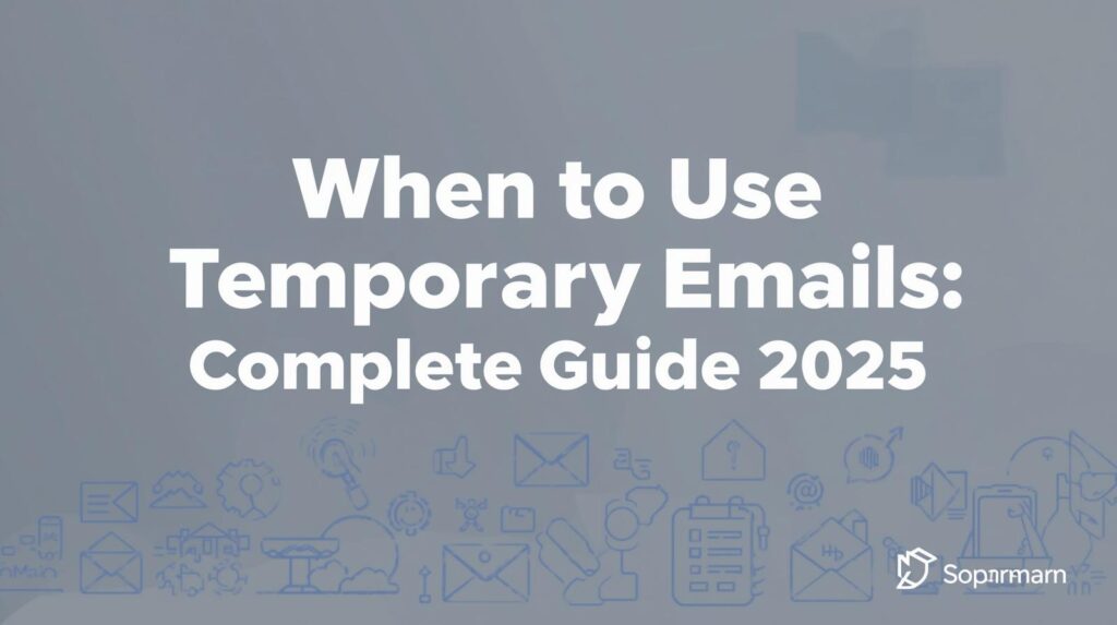 When to Use Temporary Emails: Complete Guide 2025